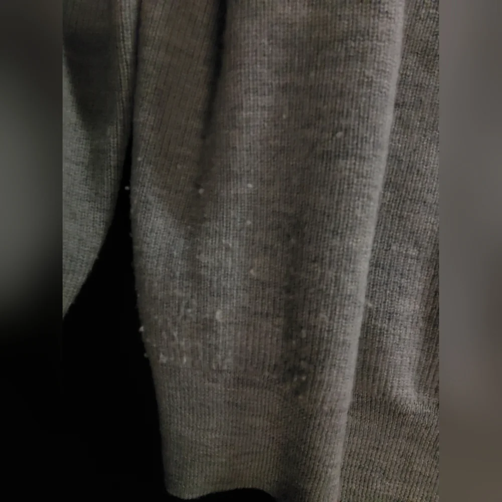 100% Merino Wool Turtleneck, Grey, By J Crew Destination, Sz L